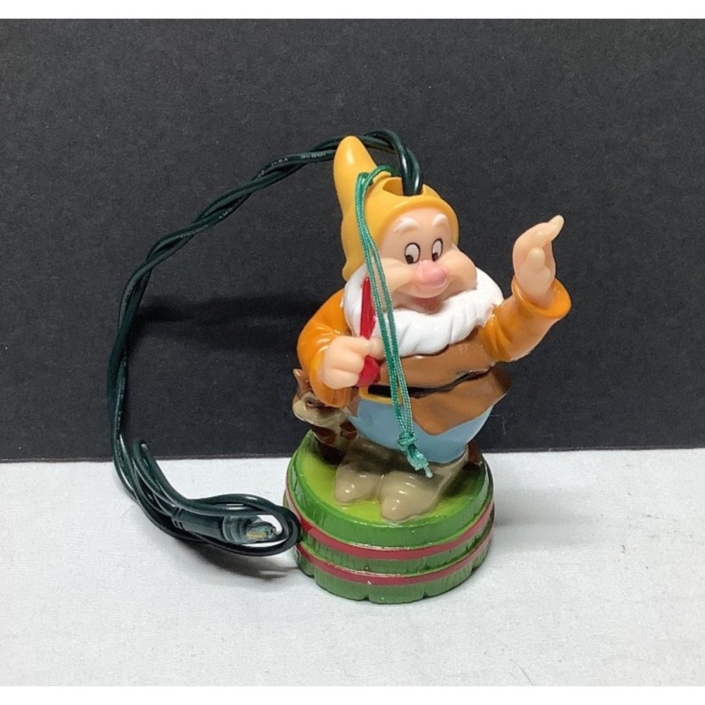 Disney's Snow White and the 7 Dwarfs Happy Light Ornament 3.5" xmas
